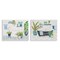 Stupell Industries Charming Botanical Bathroom 2pc Wall Plaque Art Set Design by Courtney Prahl